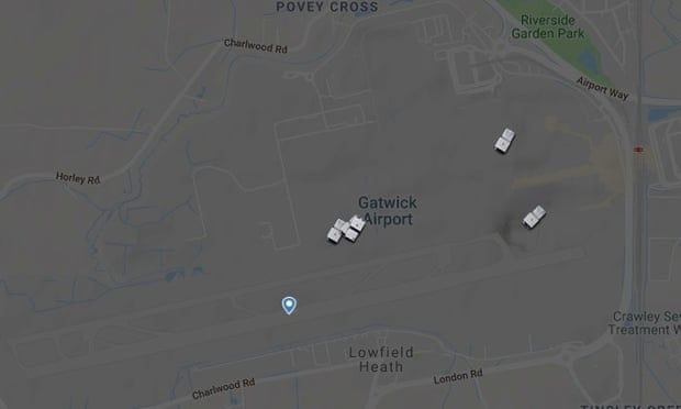 蓋特威克機(jī)場停運(yùn)，上空沒有一架飛機(jī)